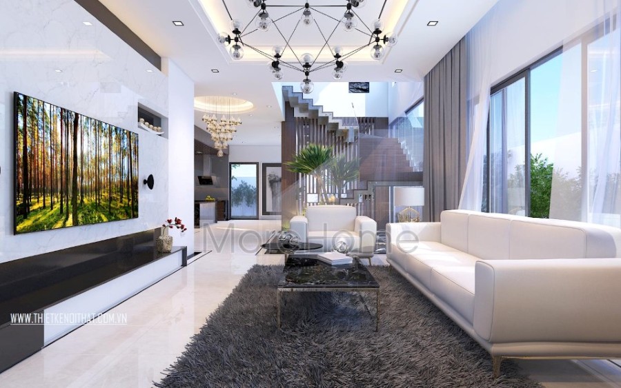Mẫu cầu thang gỗ hiện đại